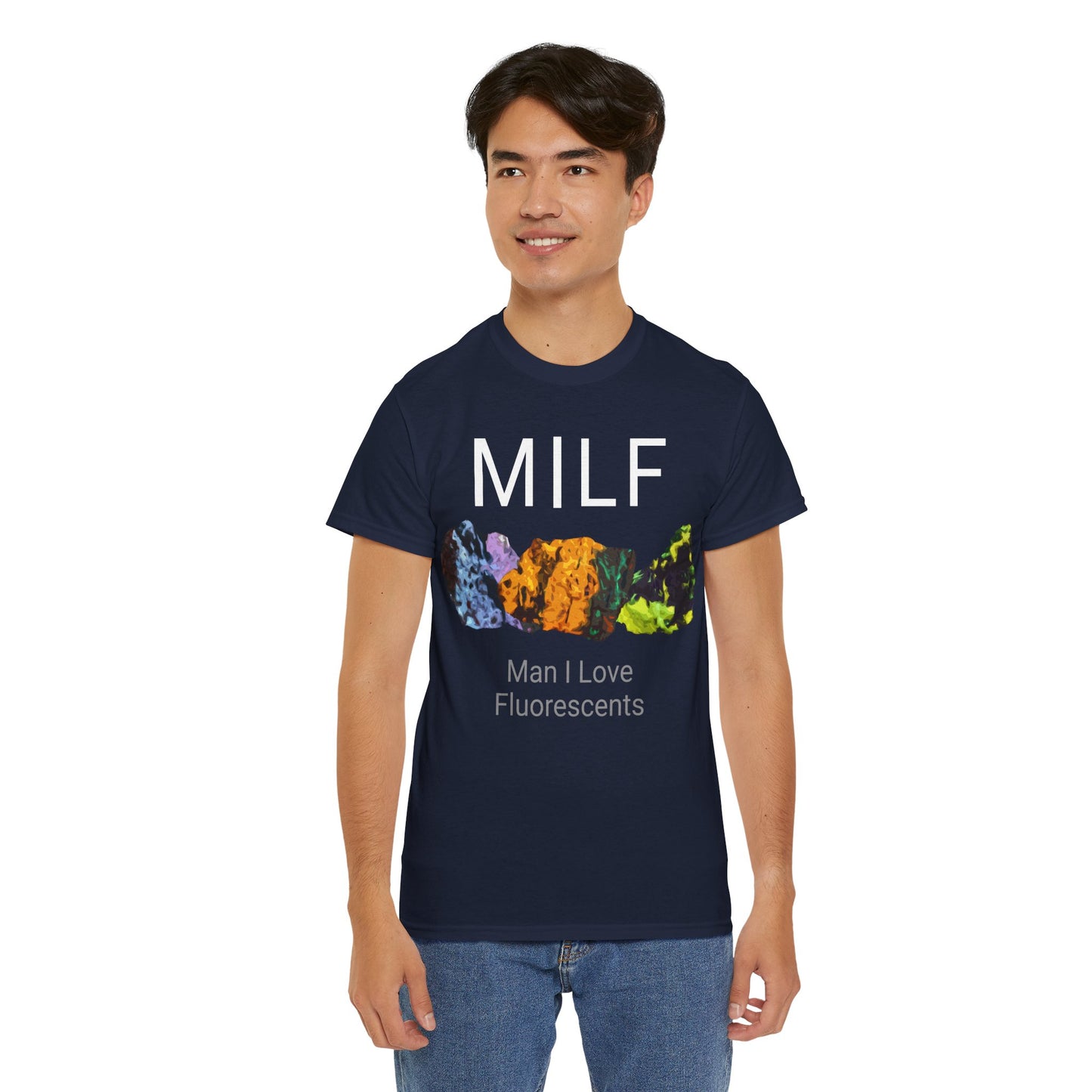 Man I Love Fluorescents T-Shirt: NAVY