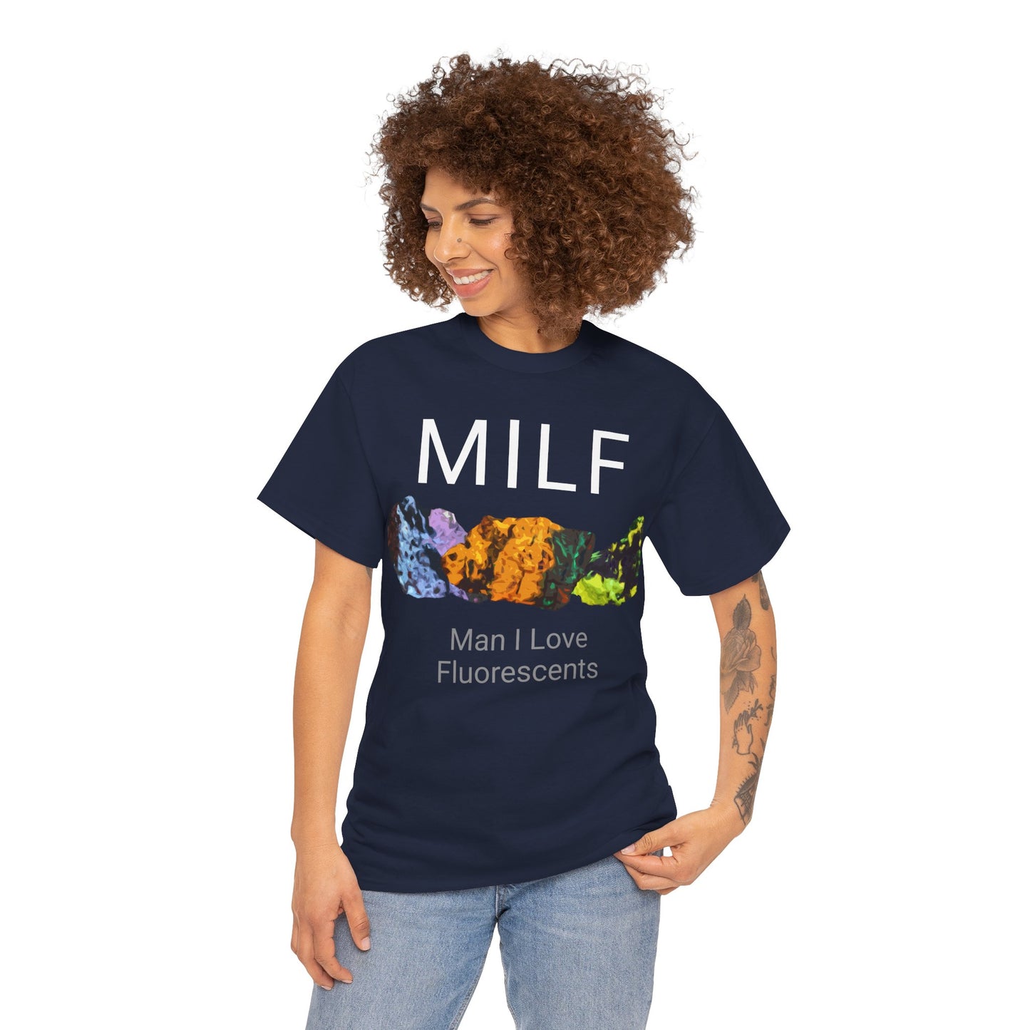 Man I Love Fluorescents T-Shirt: NAVY