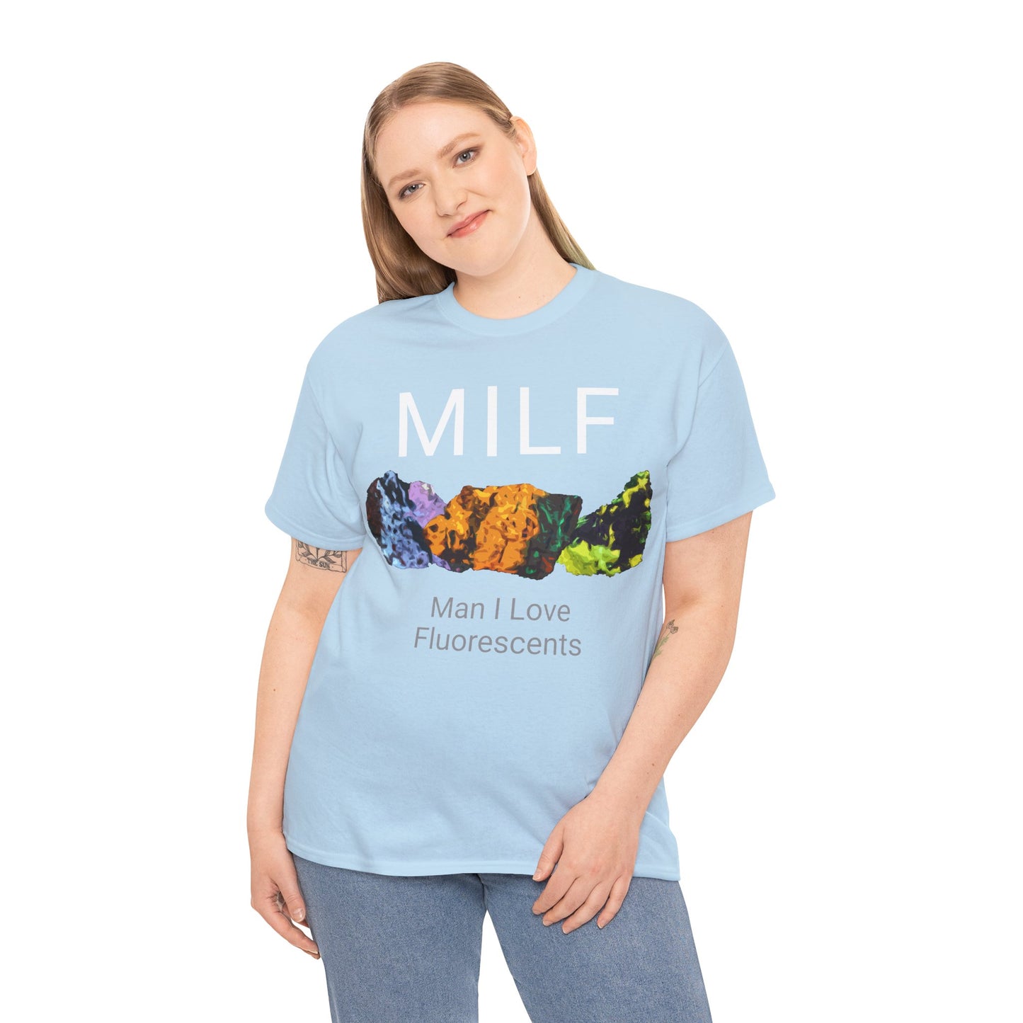 Man I Love Fluorescents T-Shirt: LIGHT BLUE